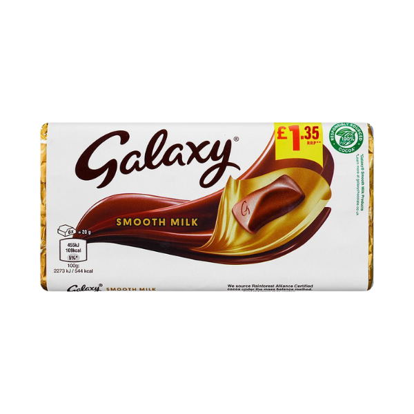 Galaxy Smooth Milk Chocolate 100g