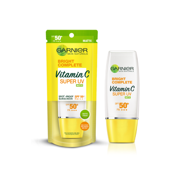 Garnier Bright Complete Vitamin C Super UV Matte SPF50+ Sunscreen 30ml