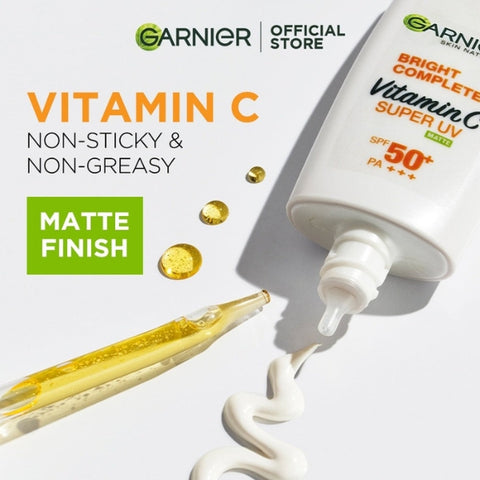 Garnier Bright Complete Vitamin C Super UV Matte SPF50+ Sunscreen 30ml