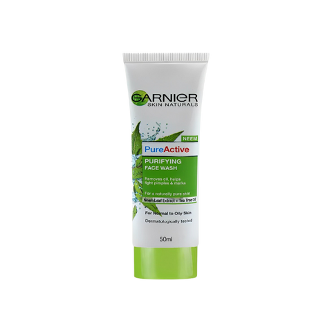 Garnier Neem Pure Active Purifying Face Wash 50ml