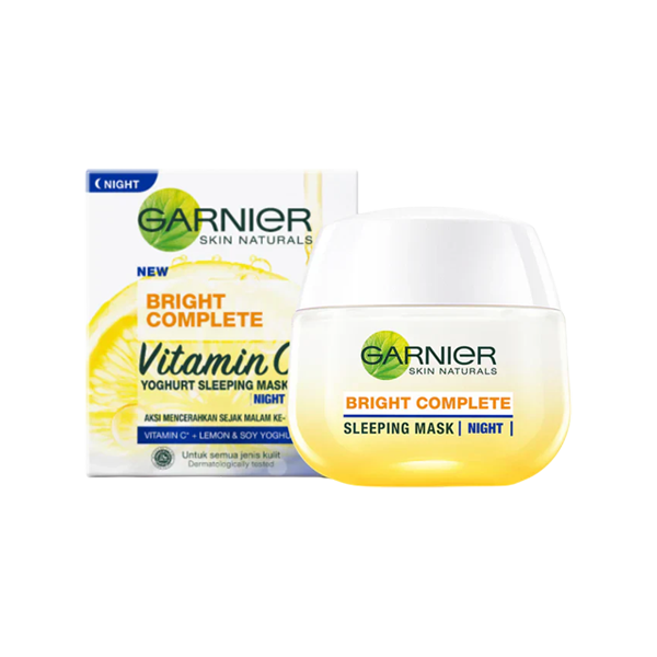 Garnier Bright Complete Vitamin C Yoghurt Sleeping Mask Night Cream 50ml