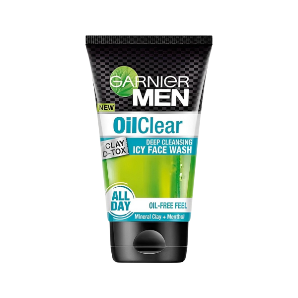 Garnier Men Oil Clear Clay D Tox Icy Face Wash 100ml