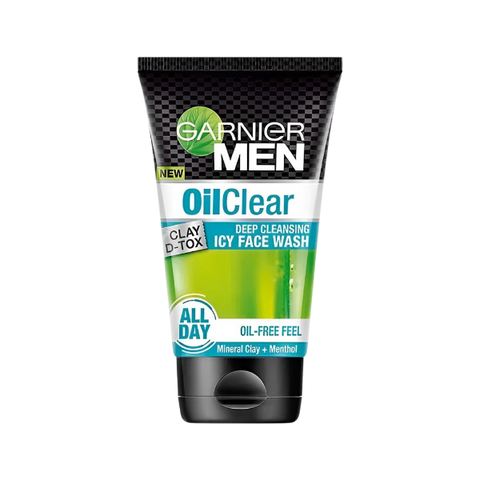 Garnier Men Oil Clear Clay D Tox Icy Face Wash 100ml