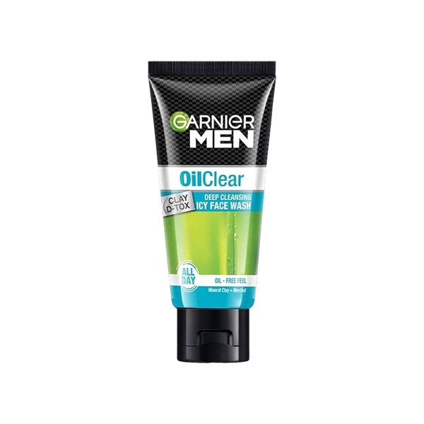 Garnier Men Oil Clear Clay D-toc Icy Face Wash 50ml