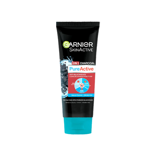 Garnier Pure Active 3 In 1 Charcoal Wash+Scrub+Mask 50ml