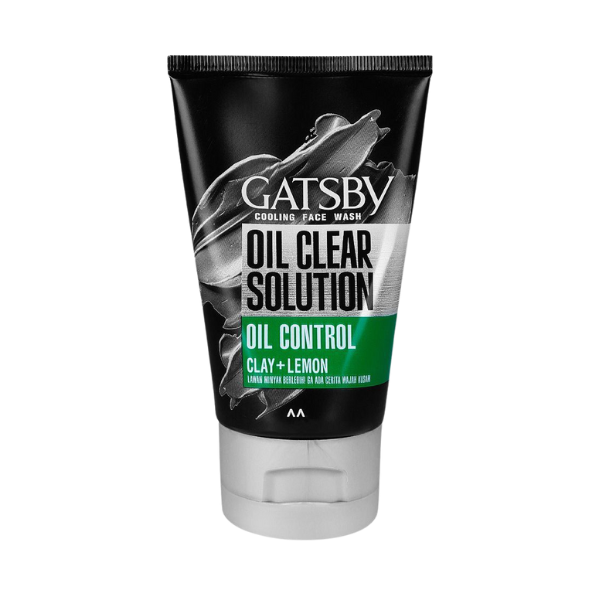 Gatsby Oil Clear Solution Oil Control Clay+Lemon Cooling Face Wash 100g