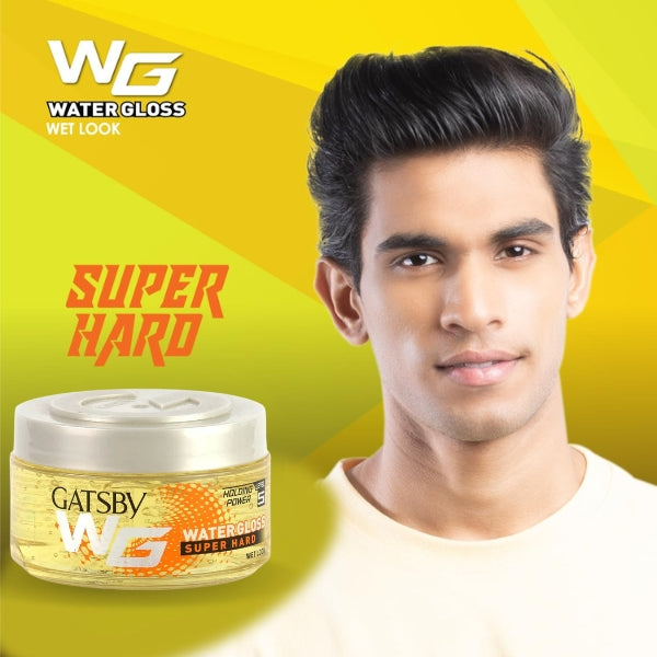 Gatsby Water Gloss Super Hard Hair Gel 150g. Made in Indonesia