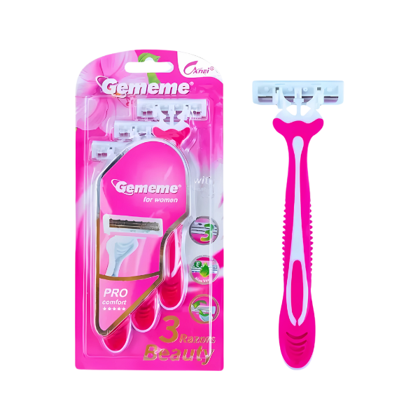 Jm Razors Gememe Shaving Razors For Women 3Pcs – Nazar Jan's Supermarket