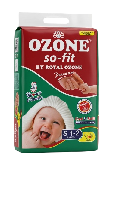 Ozone So-Fit Premium Baby Diaper S 1–2 | 3–6kg | 50pcs