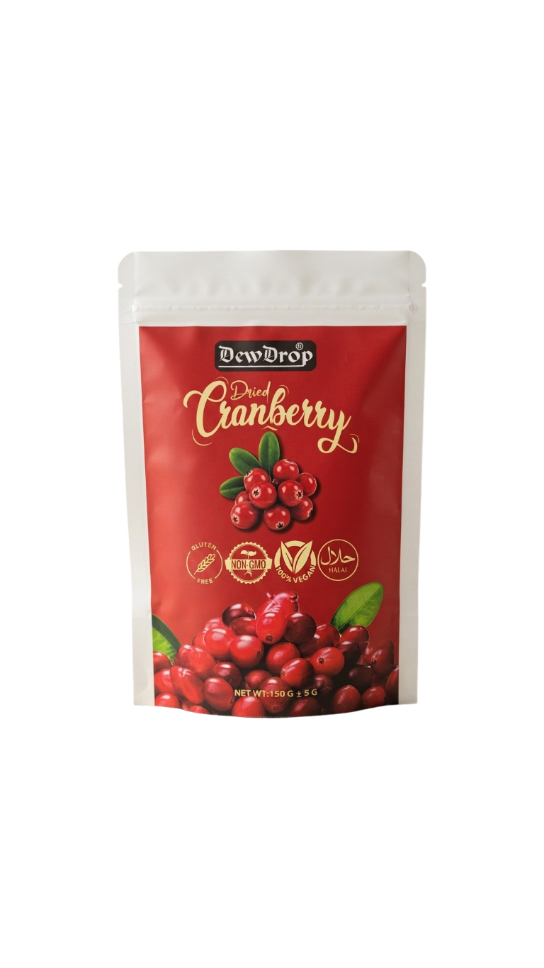 Dewdrop Dried Cranberries – 150g