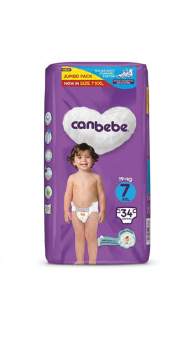 Canbebe Jumbo Pack XXL-7 Baby Diapers 34pcs