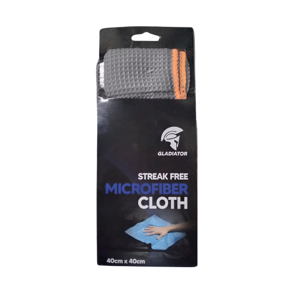 Gladiator Streak Free Microfiber Car Cleaning Cloth 40x40Cm
