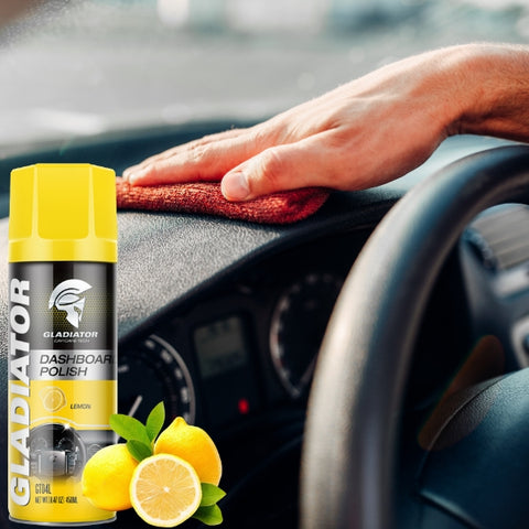 Gladiator Car Dashboard Polish Spray 450ml Lemon GT04L