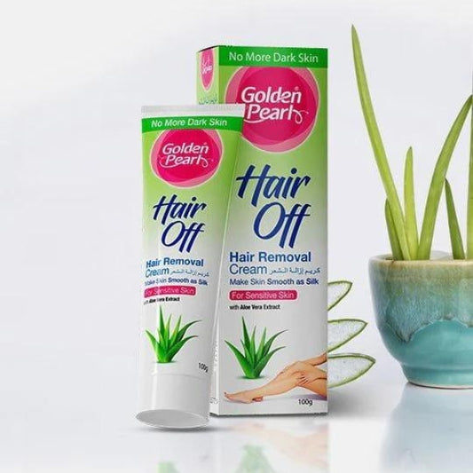 Golden Pearl Hair Off Hair Removal Cream Aloe Vera 100g
