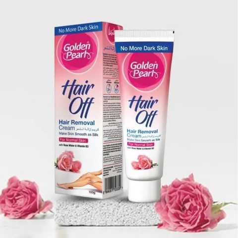 Golden Pearl Hair Off Hair Removal Cream Rose 100g