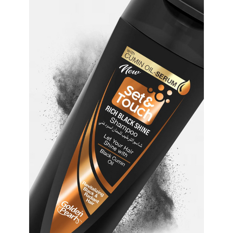 Golden Pearl Set And Touch Rich Black Shine Shampoo 360ml