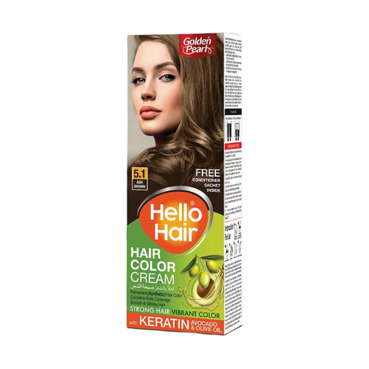 Golden Pearl Hello Hair Hair Color Ash Brown 5.1