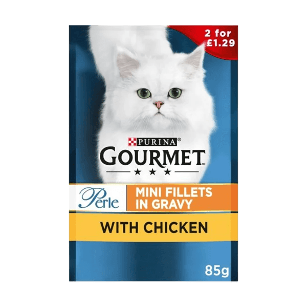Gourmet Cat Food Mini Fillets In Gravy 85g