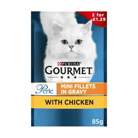 Gourmet Cat Food Mini Fillets In Gravy 85g