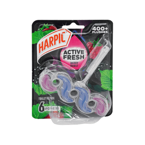 Harpic Active Fresh Berry Burst Toilet Block 35g