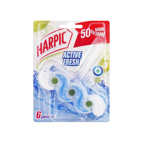 Harpic Active Fresh Toilet Freshener Rim Block 6 Powers 35g
