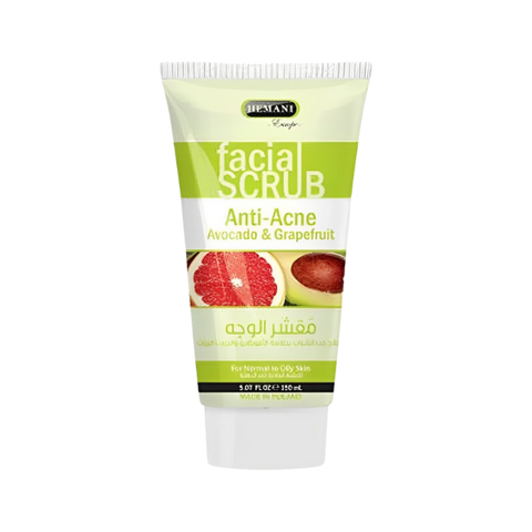 Hemani Facial Scrub Anti Acne Avocado & Grapefruit 150ml