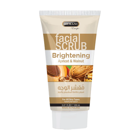 Hemani Facial Scrub Brightening Apricot And Walnut 150ml