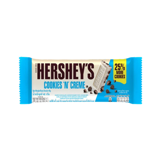 Hershey's Cookies N Creme Chocolate Bar 40g