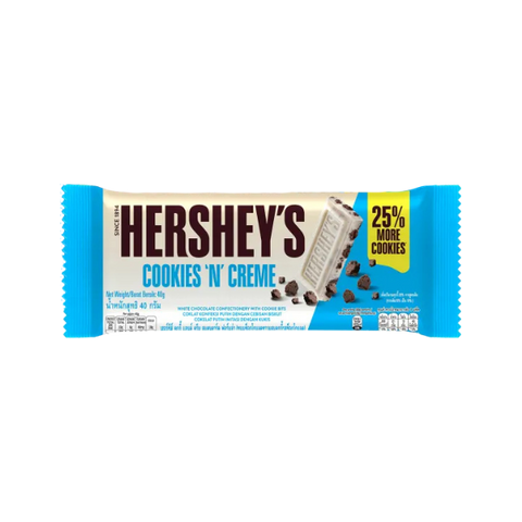 Hershey's Cookies N Creme Chocolate Bar 40g
