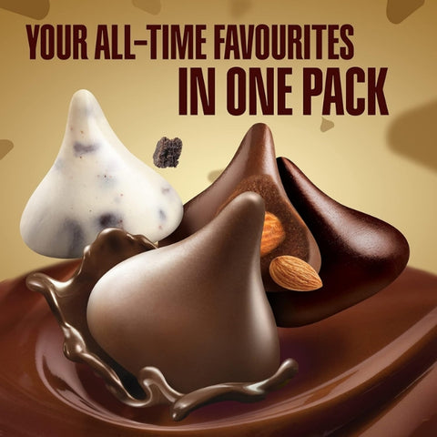 Hershey's Kisses Classic Selection Chocolate 4 Assorted Flavors 20Pcs 100g
