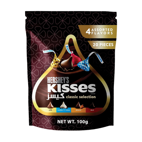 Hershey's Kisses Classic Selection Chocolate 4 Assorted Flavors 20Pcs 100g