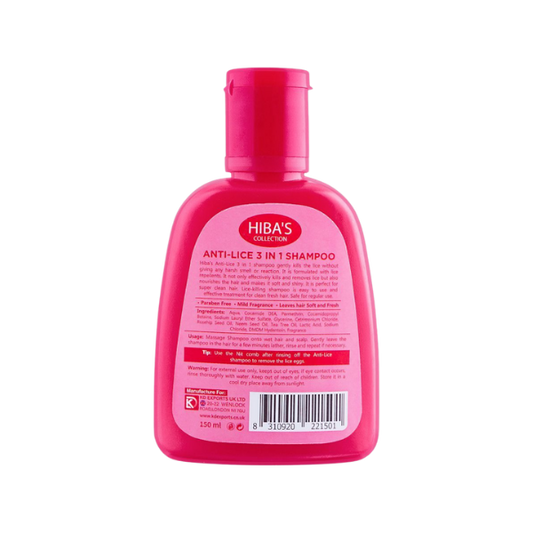 Hiba's Anti Lice 3in1 Shampoo Strawberry 150ml