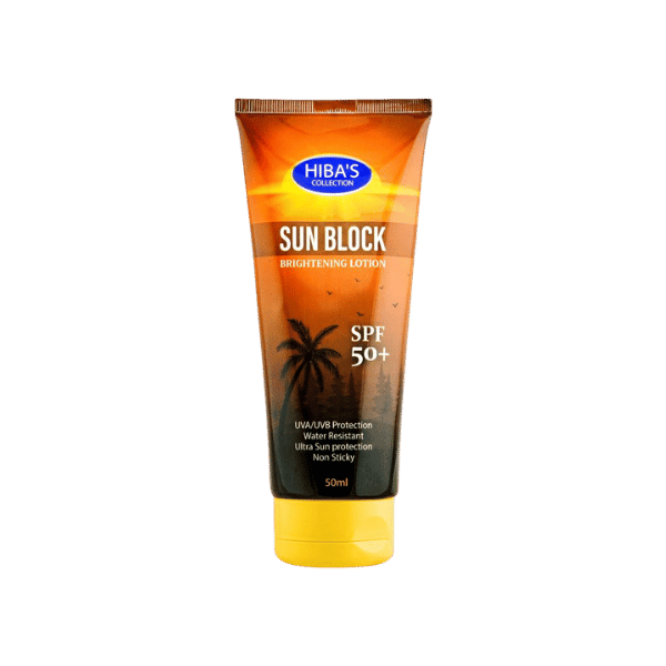 Hiba's Bright & Glow Sun Block SPF 60 Whitening Lotion 50ml