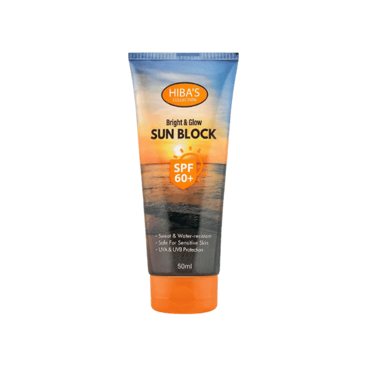 Hiba's Collection Bright & Glow Sun Block SPF 60+ 50ML