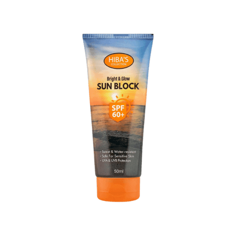 Hiba's Collection Bright & Glow Sun Block SPF 60+ 50ML