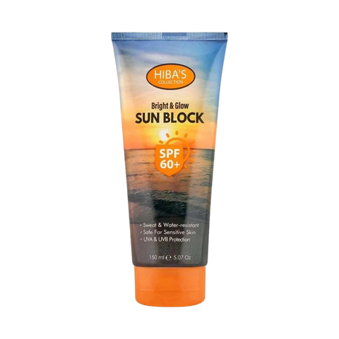 Hibas Collection Bright & Glow Sun Block SPF 60+ 150ML