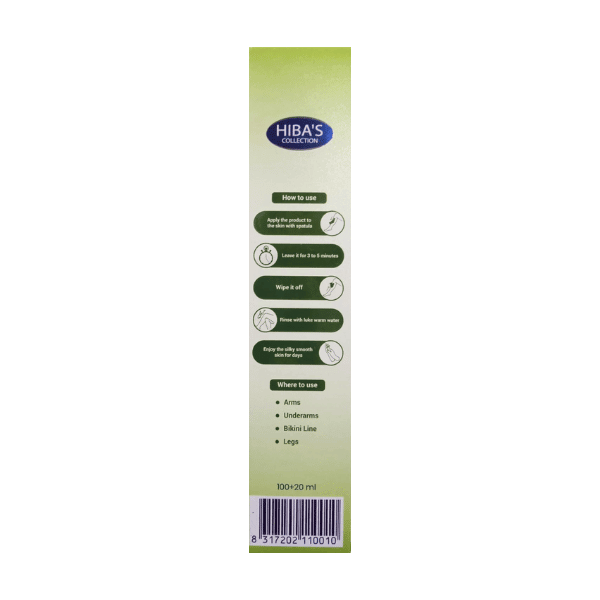 Hibas Hair Removal Cream Aloe Vera Extract 120ml