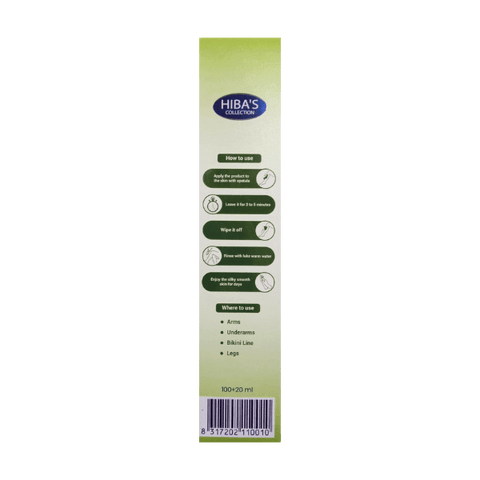 Hibas Hair Removal Cream Aloe Vera Extract 120ml