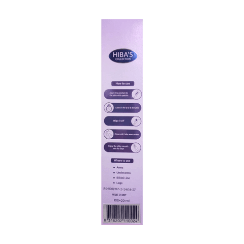 Hibas Hair Removal Cream Lavender Extract 120ml