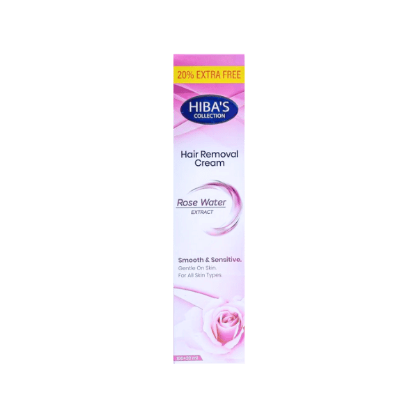 Hibas Hair Removal Cream Rose Water Extract 120ml