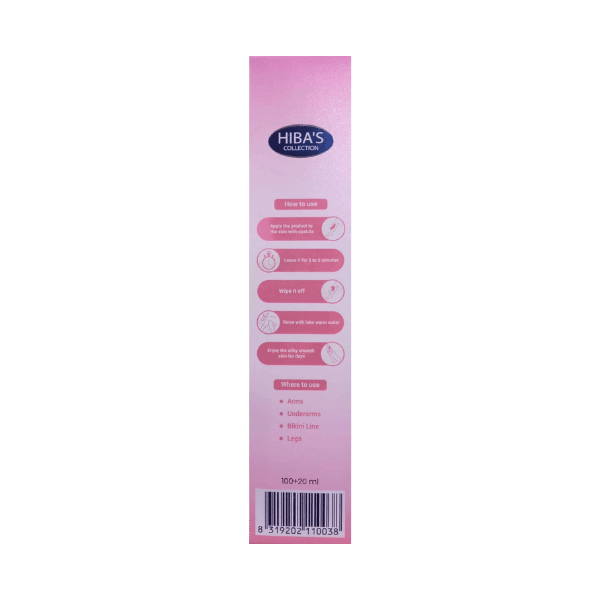 Hibas Hair Removal Cream Rose Water Extract 120ml