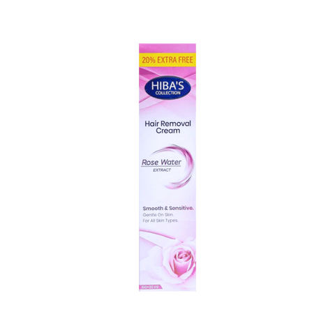 Hibas Hair Removal Cream Rose Water Extract 120ml