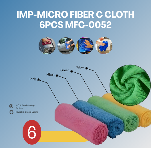 MICRO FIBER C CLOTH 6PCS