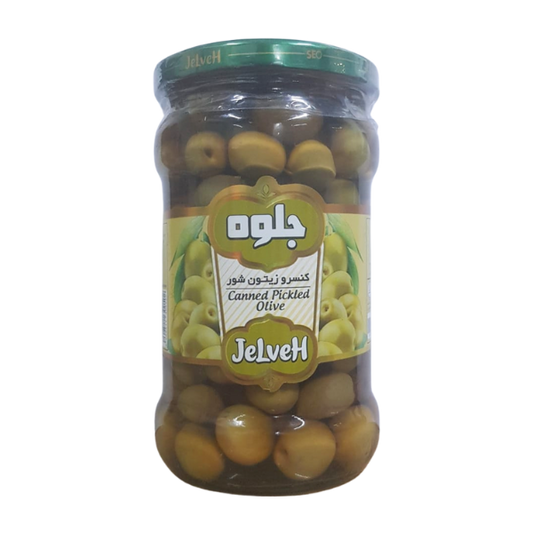 Jelveh Canned Olive Pickled Jar 680Gm