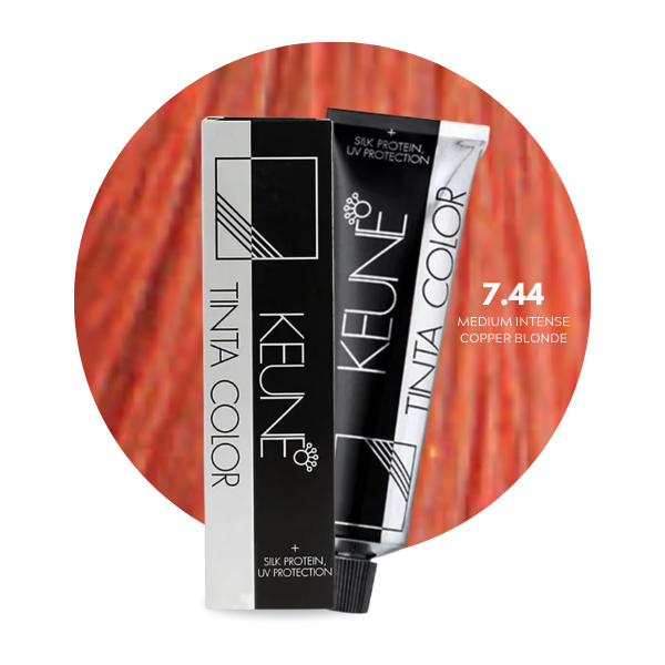 7 44 Keune Tinta Hair Color 7.44 Medium Intense Copper Blonde 60ml – Nazar ...