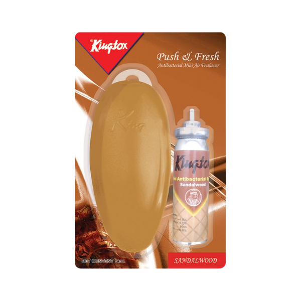 Kingtox Push And Fresh Mini Air Freshener Kit 14ml Sandalwood