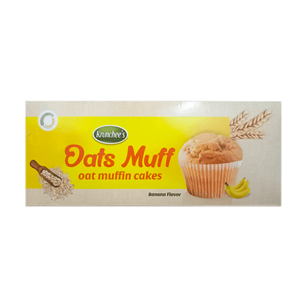 Krunchees Oat Banana Flavour Muffin Cakes 100g