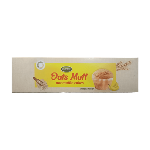 Krunchees Oat Banana Flavour Muffin Cakes 100g