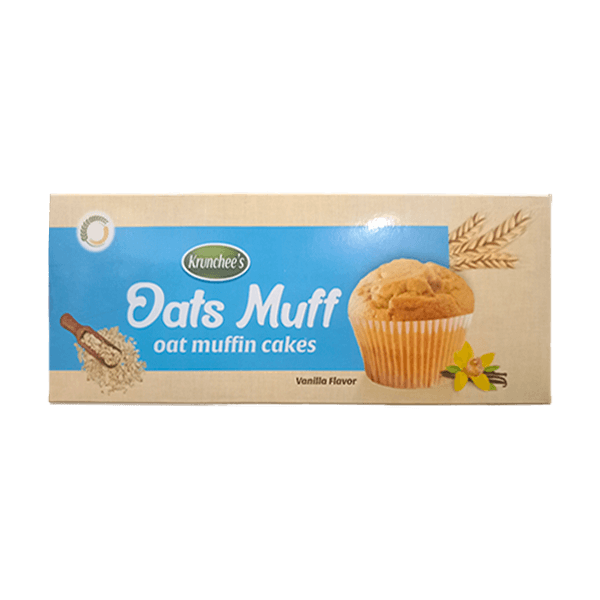 Krunchees Oat Vanilla Flavour Muffin Cakes 100g