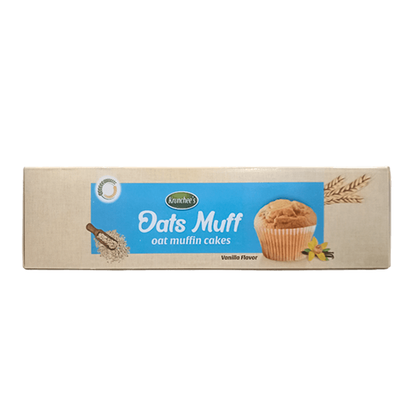 Krunchees Oat Vanilla Flavour Muffin Cakes 100g